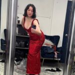 Jennifer Tilly Instagram - First wardrobe fitting for Tiffany. Dress created by the fabulous @catherine_ashton_costumes #chuckyseason3 #chuckybehindthescenes #chuckytvseries