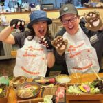 Jennifer Tilly Instagram - A visit to Bear Cafe 🐻🐻‍❄️🧸 #Tokyo Hokkaido Menkoinabe Kumachan Onsen
