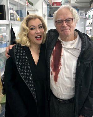 Jennifer Tilly Instagram - You run into all the best people in the make up trailer! ❤️#Chucky #BradDourif #ChuckySeason3 #chuckyseries
All-new episode airs this Wednesday at 10pm on @usanetwork and @syfy
 Previous seasons now streaming on @peacock