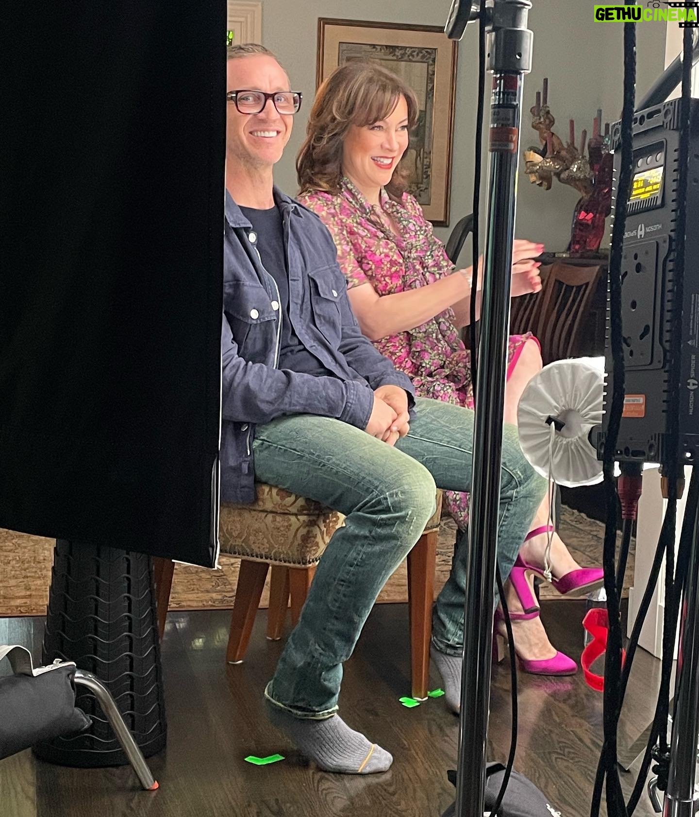 Jennifer Tilly Instagram - A day of #Chucky press with @d.sawa #ChuckySeason3 #chuckyseries