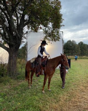 Jenny Boyd Instagram - ‘Someplace Far Away From All This Violence’

Huge Thank You to Writers Jose Molina & Hannah Rosner, Director Barbra Brown, Costume Designer @jennifermaydesigns and the rest of the incredible hardworking crew! Also, to Rhoni the Pony 🐴🤩