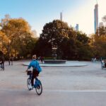 Jenny Boyd Instagram – Autumn 🍂 in Central Park 🚲