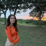 Jenny Han Instagram – The sunset was so pretty that day we had to do a whole photo shoot.