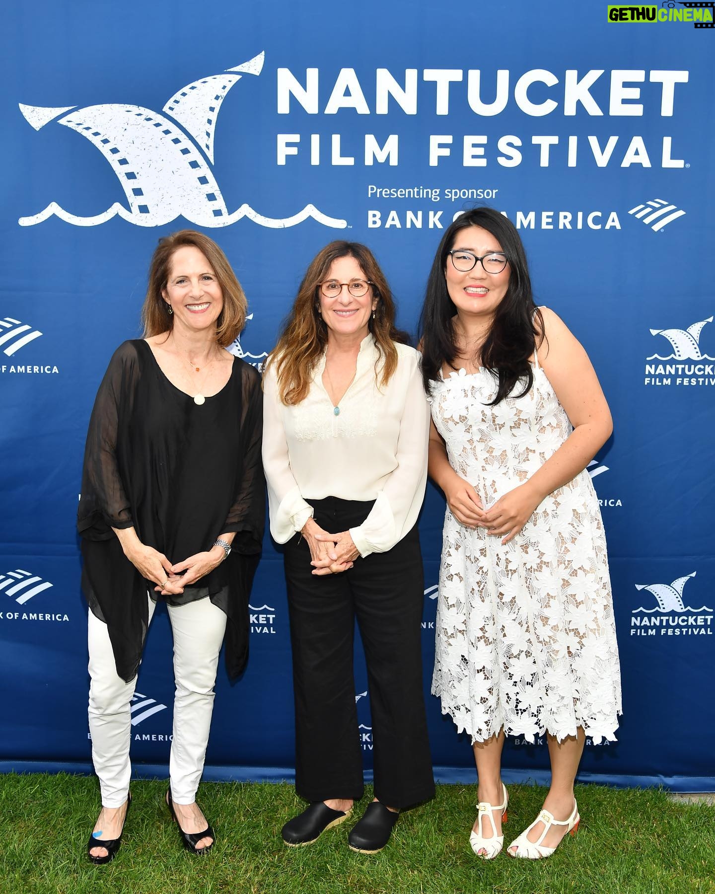 Jenny Han Instagram - Many thanks to the @nantucketfilmfestival for honoring me with their Impact in Television Writing Award this year, and many thanks to @lola.tung for presenting me with it! Her beautiful speech brought tears to my eyes 🥺. And, I loved getting to see so many readers at our event— thank you to all who braved the rain and boarded a ferry to come see us. I love making tv so much but sometimes I do miss getting to do book signings and hang out with readers and talk about stories. 💕💕 Thank you again to the @nantucketfilmfestival for providing space for both!