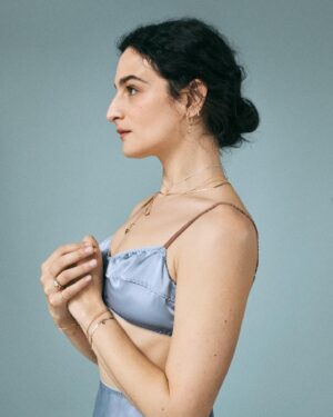 Jenny Slate Instagram - A tiny bit of MAGIC 🪡✨ We present to you a collection with our friend @jennyslate . A tender ode to baubles and braids from childhood, the passage of time, rings to wear after a heartbreak, a bell her mother tied to her shoelaces. “What if we all had a bell for our beloved?” Jenny asked.

Photography: @chloehorseman 
Video: @basilfauchier 
Stylist: @mrmontyjackson 
Makeup: @kirinstagram 
Hair: @anthonycampbellhair