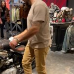 Jesse Metcalfe Instagram - New arrival @heroesmotorsmalibu 🏍️ ‘The Nickel Peeper’ is now for sale. Incredible 1950’s pre-unit Bonneville custom bobber built by @choppahead is an absolute blast to ride!🔥🔥🔥