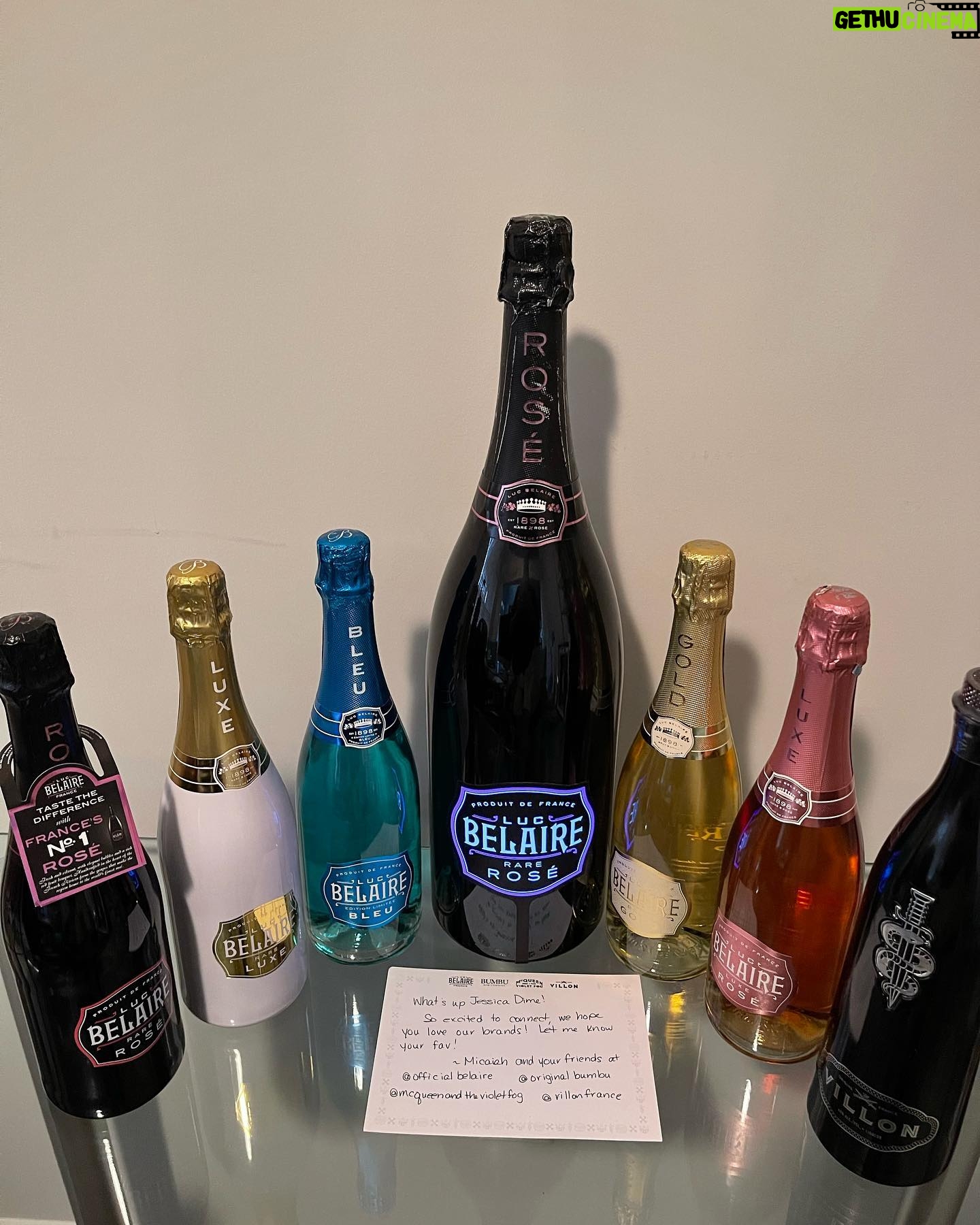 Jessica Dime Instagram - Big business all 2023 .. Iβm thinkin champagne deal π€π Thanks so much @djnickslay @officialbelaire @originalbumbu @mcqueenvioletfog @villonfrance & @richforever Love all of these but β¦.The Pink Roseβ is my fav of course π