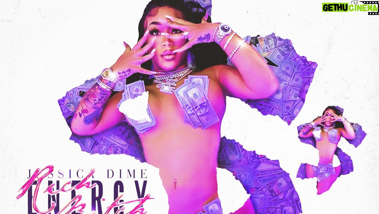 Jessica Dime Instagram - RICH B$TCH VIDEO OUT NOW .. shot by: @peterparkkerr LINK IN MY BIO πΈπ€π΅π°