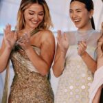 Jessica Henwick Instagram - I cannot wait for you all to see @knivesout. Thank you @toryburch for the perfect glass dress! 📷 @emiliomadrid 🙏