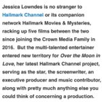 Jessica Lowndes Instagram - I wrote and produced this heartwarming film “Over The Moon in Love” (and composed all the music) initially for @hallmarkchannel and it’s now available on @amazonprime, @appletv, @googleplay and the @hallmarkmoviesnow app! 🌙 We filmed it in Vancouver (where I’m originally from) so I had the joy of featuring my Dad and Uncle as extras!!! 😂 SWIPE to the end for a glimpse of my Dad, portraying the “drummer” despite never having held drumsticks in his life. 🥁 Little did I anticipate having to film a kissing scene right in front of him! Clearly didn’t think that one through (should’ve made him the janitor 😅🤣) My Uncle’s expression in the top right-hand corner of the last photo cracks me up! 😂 Our theme song “Paradise” made it to #1 on the iTunes singer songwriter charts 🤯 and is available anywhere you stream music!