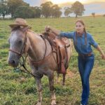 Jessica May Instagram – Good times go by too fast 👩🏼‍🌾🌾🐴🌅