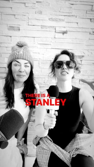 Jessica Szohr Instagram - STANLEY. Ok so we did this video weeks ago…and I think the hype is even crazier now…THE GRAY AREA- Stanley cups. Not the hockey one. The water bottles that every person on the planet seems to have. Are you into them???#TheGrayArea #StanleyCup