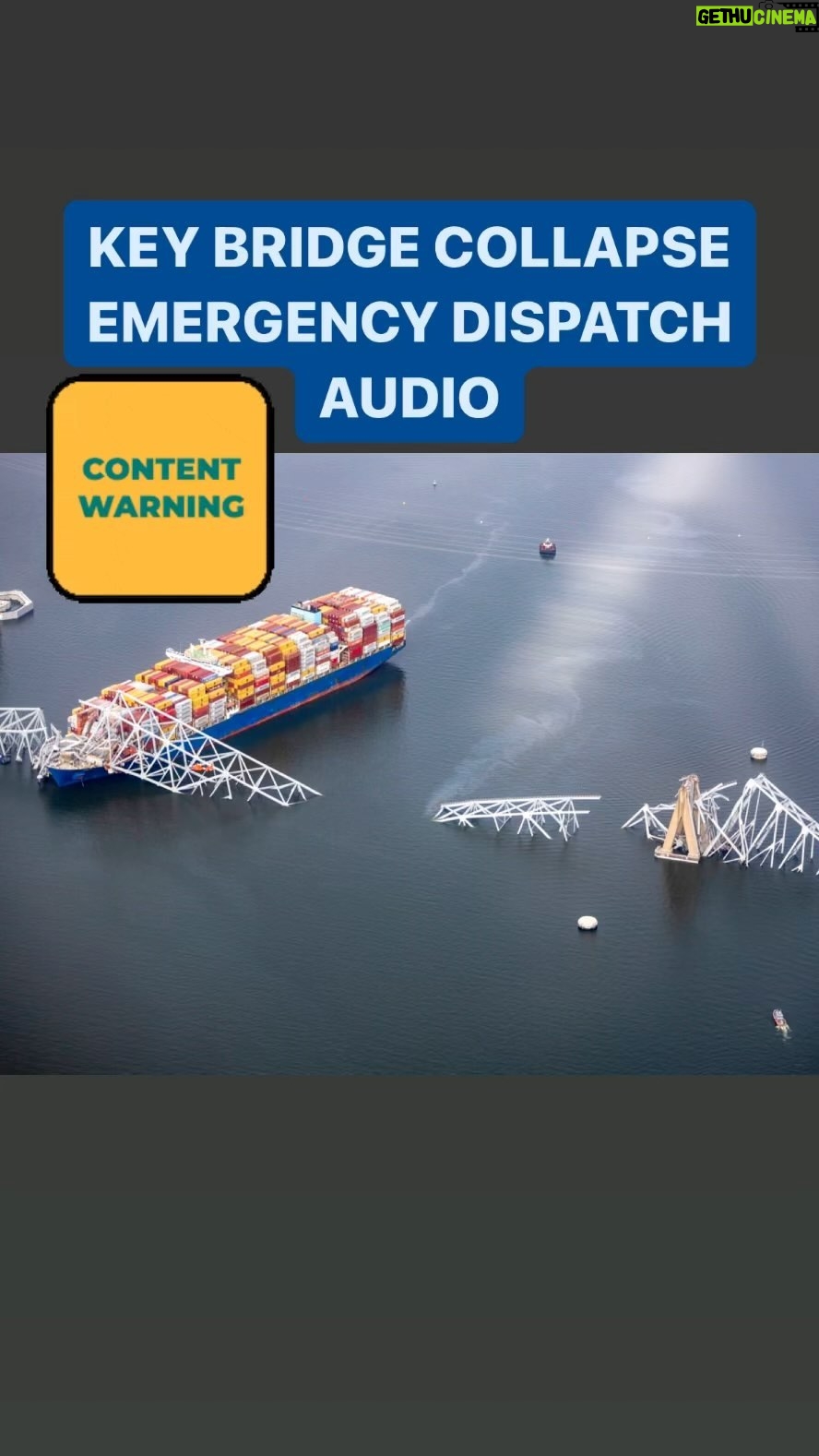 Jessica Yellin Instagram - DISPATCH AUDIO FROM KEY BRIDGE COLLAPSE This is audio from the emergency dispatch as police and dispatchers worked to clear traffic on the Key Bridge in Baltimore just before it was struck by a cargo ship and collapsed. In the chilling audio, you can hear them coordinating to stop traffic and trying to determine whether any workers were on the bridge. Before they could evacuate the workers, a panicked-sounding officer reports the entire bridge fell. Eight members of a construction crew working on pothole repair fell into the water. Two were rescued but six remain missing, presumed dead. Investigators have recovered the black box from the cargo ship. We will continue to provide updates as the investigation unfolds.