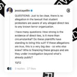Jessica Yellin Instagram – A new lawsuit alleges that groups helping to organize and fund some of the student protests have ties to Hamas.
Please read the whole carousel for context and more information. There is no allegation that student protesters are aware of any such ties. And any of these claims would have to be proven in court. I link to the lawsuit in stories.
Going forward I will share public comment from the groups implicated by and named in the lawsuit.
The lawsuit has far more detail than I shared here. Please read the lawsuit – it’s available to the public, filed in U.S. district Court for the Eastern District of Columbia. It’s filed by a highly reputable lawfirm.
#####
