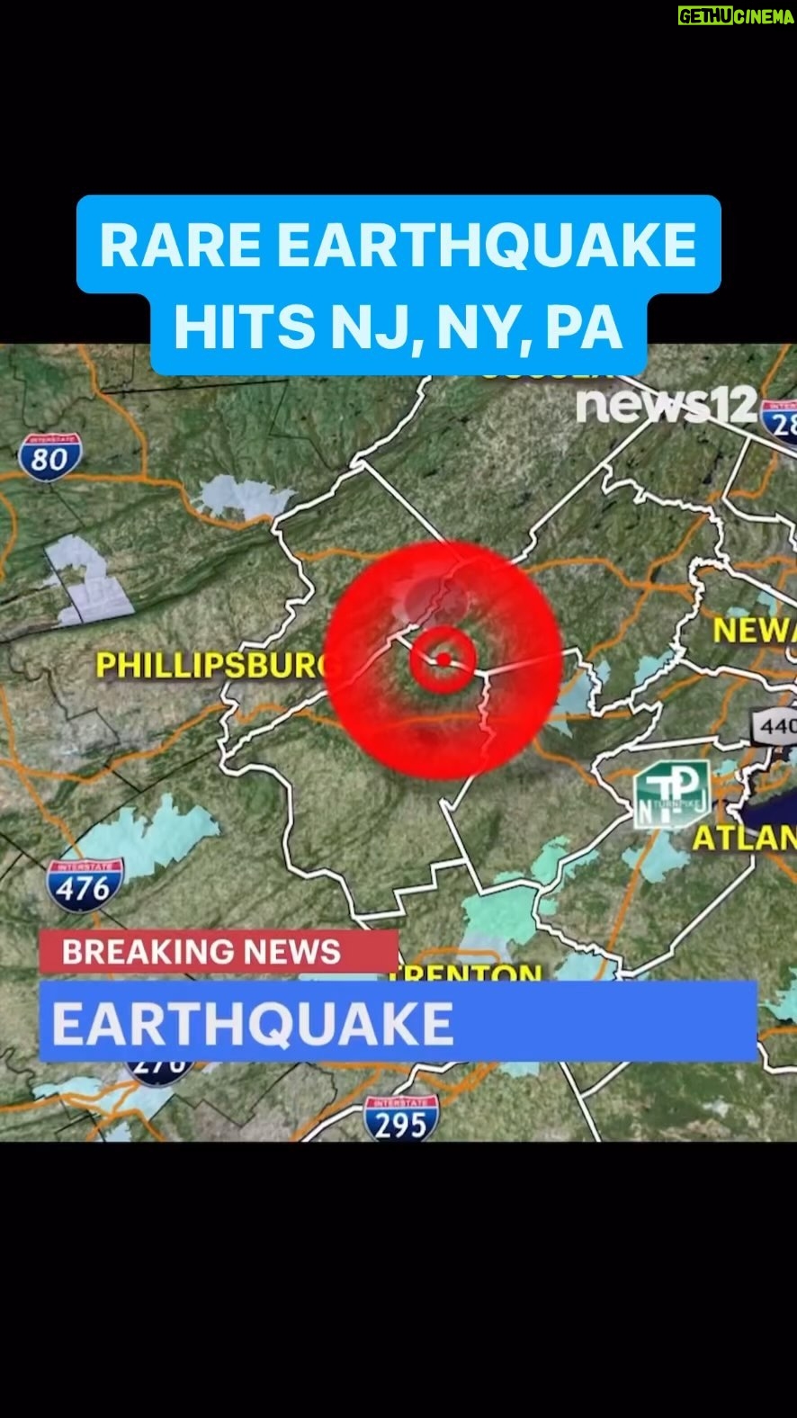 Jessica Yellin Instagram - EARTHQUAKE HITS NJ, NY, PA An earthquake with a preliminary magnitude of 4.8 shook the Northeast Friday morning, with an epicenter about 50 miles west of Manhattan. It was felt in NYC, Philly, and Boston. Earthquakes this strong are highly unusual in the region. Did the earthquake hit where you are? Tell us about it in the comments. We’ll update the post as information comes in.