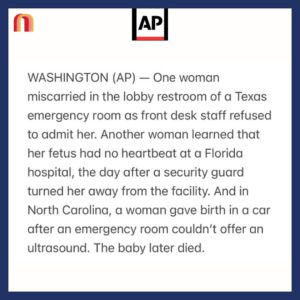 Jessica Yellin Instagram - AP REPORT: HOSPITALS DENY EMERGENCY CARE TO PREGNANT WOMEN IN CRISIS

We are sharing this today as the U.S. Supreme Court hears a case challenging a federal law, EMTLA. The law requires hospitals to treat patients in crisis - including those in need of abortion services.
——
An astounding new @apnews article by Amanda Seitz reveals how harsh abortion bans have intimidated many hospitals and emergency rooms into denying emergency care to pregnant women in crisis.

Seitz shares the stories of women who were denied care, who lost their pregnancy in stillbirth, and were forced to suffer needless pain and indignity because healthcare professionals feared prosecution under abortion bans. And the AP reports that since the overturn of Roe, there’s been a spike in complaints that pregnant women have been turned away from emergency rooms — even though federal law requires ERs to treat patients in critical condition and/or active labor.

The federal law that requires that is the Emergency Medical Treatment and Labor Act. EMTALA will go before SCOTUS Wednesday as the Biden administration argues that, under EMTALA, Idaho’s strict ban on abortion even in emergencies is illegal. 

Jennifer Klein, director of the White House Gender Policy Council @genderpolicycouncil46 said in a statement that “all patients, including women who are experiencing pregnancy-related emergencies, should have access to emergency medical care required” under EMTALA.

If the Court sides with the Biden admin, Idaho (and other states) must provide abortion services for women in medical emergencies. If SCOTUS finds for Idaho, women in Idaho will have to go to different states to receive reproductive care including in acute emergencies when every minute they’re denied care could be life changing. 

Do you think people in your world are aware of the stakes here? Would they be surprised that the Dobbs ruling is putting basic care and women’s lives at risk like this? What is happening in your state to protect women? 

Please comment and share this.