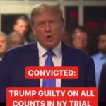 Jessica Yellin Instagram - TRUMP CONVICTED Donald Trump today became the first former US president to become a convicted felon. A New York jury found him guilty on all 34 felony charges for falsifying business records to covered up hush money payments before the 2020 election. Sentencing will occur July 11, four days before he becomes the GOP nominee at the Republican National Convention. Trump could face a maximum of four years in prison and/or pay a steep fine. After the trial, Trump called the trial “rigged” and a “disgrace” and said the “real verdict” will come on Election Day. He also alleged without evidence that the trial is a form of election interference. Trump is expected to appeal the verdict. This is a developing story check stories for more. (This video is historic footage and was not taken today.) #verdict