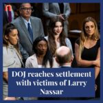 Jessica Yellin Instagram – DOJ SETTLES NASSAR CASE
The DOJ reached a $137.8 million settlement with victims of Larry Nassar, convicted former Team USA gymnastics doctor. The victims had sued the government alleging the FBI failed to sufficiently investigate sexual assault accusations against Nassar when they were first reported, enabling Nassar to assault more women and girls in his care.
Nassar is convicted of sexually assaulting hundreds of patients and possessing child sexual abuse materials. This settlement resolves the final major suit in the Nassar case. Previously the US Olympic and Paralympic Committee and Michigan State University also made major payouts to hundreds of victims. With the DOJ settlement, institutions have collectively paid nearly $1 billion for complicity in Nassar’s abuse.
What do you think of the settlement? Tell us in the comments.