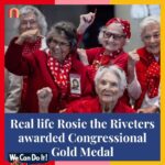 Jessica Yellin Instagram - WE DID IT! REAL-LIFE ROSIES RECOGNIZED Congress honored a group of women who went to work during WWII, taking on traditional male-held occupations and earning the nickname “Rosie the Riveters,” with the Congressional Gold Medal. According to the Defense Department, roughly 5 million civilian women worked during WWII, many building ships, planes, and weapons. Though many of these women were forced out of their jobs after the war, their efforts were critical not only for sustaining the US through the war but proving women could be just as impactful in the workforce as men. About 2 dozen Rosies in their 90s and 100s attended the Congressional Gold Medal ceremony this week. Mae Krier, a Rosie who lobbied hard for recognition for years, accepted the medal on behalf of all Rosies. “I think they just got sick and tired of hearing from me,” she joked. “It’s just wonderful to finally get the award.” Why do you think this took so long? Comment your thoughts. #womenatwork #rosietheriveter #rosie