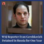 Jessica Yellin Instagram - ONE YEAR IMPRISONED IN RUSSIA Today, Wall Street Journal reporter Evan Gershkovich has been detained in Russia for one year. Though he was in Russia for a reporting trip, Russian authorities arrested him on charges of “espionage,” which Gershkovich, @WSJ, and the US government deny. The White House says Gershkovich’s detention is “wholly unjust and illegal.” Today President Biden said he “will continue working every day to secure his release” and “impose costs for Russia’s appalling attempts to use Americans as bargaining chips.” Reporters Without Borders’ World Press Freedom Index ranks Russia as 164th out of 180 countries for press freedom. Russia has 31 reporters and 4 media workers currently detained, including Gershkovich. You can read more about Gershkovich’s work, his detention, his family, and the attempts to bring him home in the Wall Street Journal. Can you imagine being his family and looking at this picture? #journalism #journalist #reporting