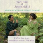 Jessie Mei Li Instagram – 🌎 EXCITING NEWS!🌎

Tori and Jessie will be in conversation on July 16th, 7:30pm at Southbank Centre London! 💚

Please come join us to explore all things mental health & climate change through the lens of Tori’s new book, It’s Not Just You 💚

Tickets available here: https://www.southbankcentre.co.uk/whats-on/literature-poetry/tori-tsui-its-not-just-you

Or via @toritsui_’s link in bio