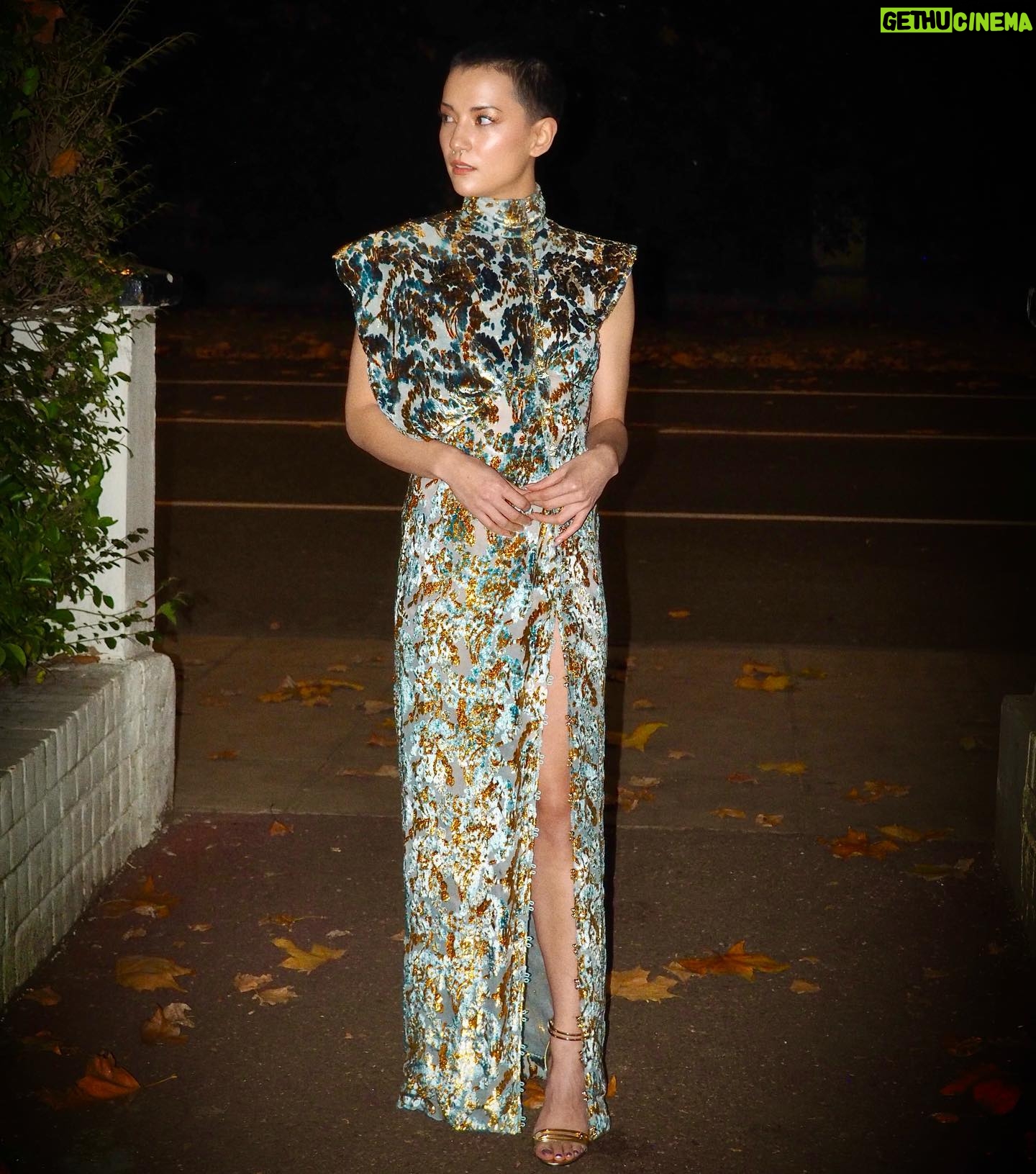 Jessie Mei Li Instagram - last night @ vogue forces for change party 🤍 thankuu to gorgeous @hollyevawhite xxx wearing @mithridate.official 🐚