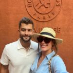 Jesta Hillmann Instagram – Première fois à Roland-Garros pour Benoît et moi 🎾🙌🏼