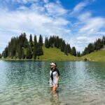 Jesta Hillmann Instagram – Première randonnée en Suisse 🇨🇭 
D 1100 15km 4h30 🙌🏼
On est vraiment venu ici pour ces paysages et on est ravie ! Demain et après demain ça continue 🏔️🥾