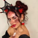 Jhendelyn Nuñez Instagram - Ayer tuvimos fiesta #halloween 🎉🎃😀 Recién reviví jiji 😅 estuvo weno 🤭 Cuénteme, se van a disfrazar? Les gusta Halloween? El martes le toca a pascual 😅🎃 #reinadecorazones #halloween
