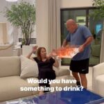 Jill Zarin Instagram - How do you spend your evenings? Another “behind the scenes” prank by Gary 🤣 Wait until you see what he did NEXT with my rug… stay tuned 🍷 #pranks #familytime #funnypranks #comedy #relatable #familyfun