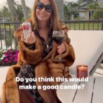 Jill Zarin Instagram - Trying the mob wife trend. What’s better than faux fur and a cozy candle in the winter? 🕯️ Go RUN to grab your Jill Zarin Glass Wall Candles at @tjmaxx 🎁 And I want to know which scent is your favorite! #mobwifetrend #mobwife #outfittrends #style #fashion #candles #candleaesthetic #candlelover #candleaddict #styletrend #winterstyle #styleinspo #funny