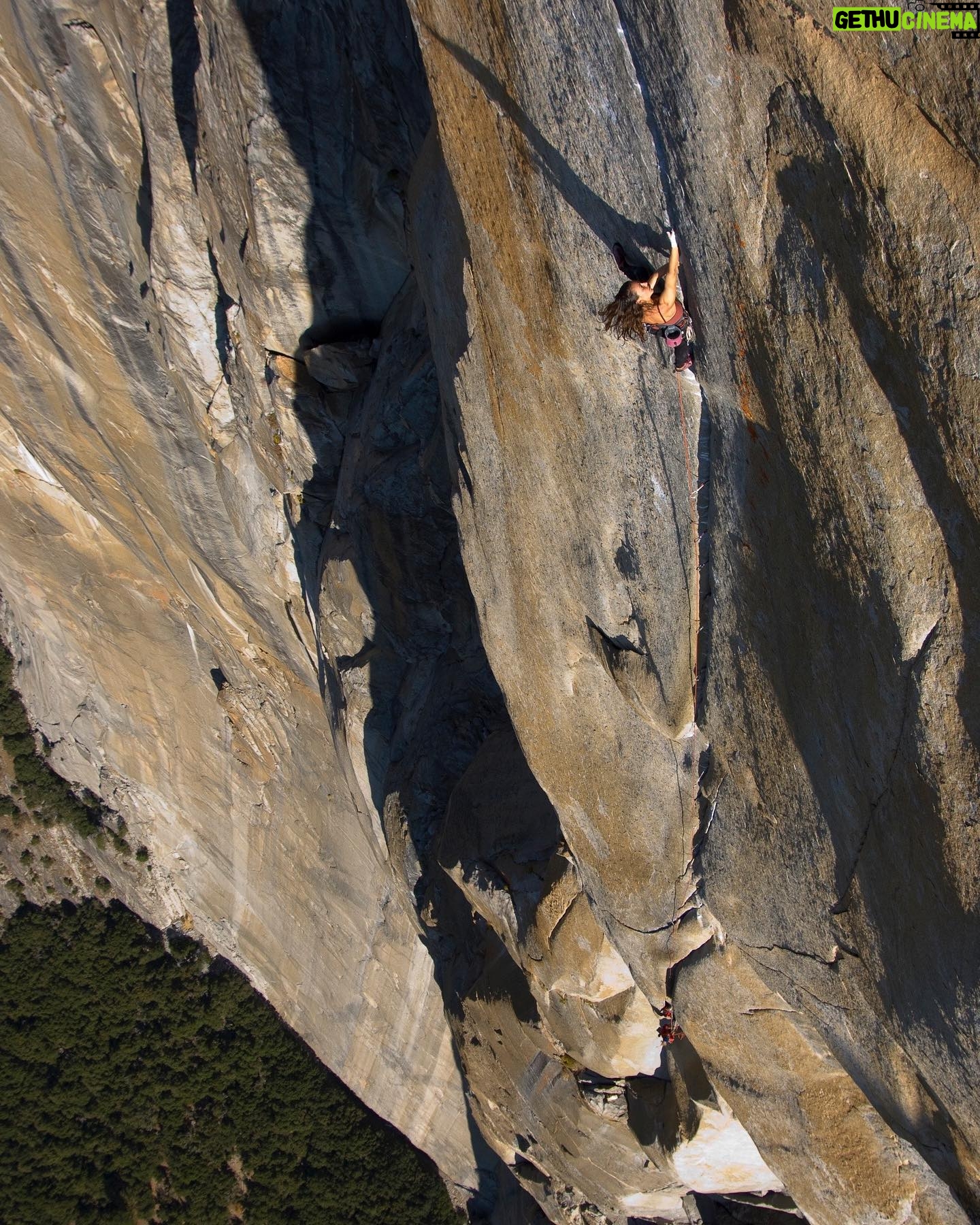 Jimmy Chin Instagram - @highsteph on the Salathé Headwall. Steph made the first female free ascent of the Salathé. Among other accomplishments, she was also the first woman to climb all the peaks in the Fitz Roy Massif, was the first woman to climb Torre Egger, and the second woman to climb El Cap all free in a day. Needless to say, she’s badass. She’s also known me since I was a scrappy dirtbag and still laughs at me when I’m running around with a camera like a crazed maniac.