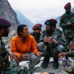 Jimmy Chin Instagram - In 2000, General Tahir of Pakistan’s Northern Command graciously offered to send a Pakistani special forces team to accompany @highsteph @davide_anderson @brady_robinson and me to the Kondus Valley. The area was rarely visited due to its proximity to the Siachen Glacier, where the world’s highest war had been waging for decades. We spent plenty of time trading stories with the soldiers, just like anyone else. They were curious about what our lives were like at home and we were curious about theirs. We ended up climbing a beautiful tower in the valley. We named the route “All Quiet on the Eastern Front” for the “thump thump” of shelling we could hear from our portaledge camps on the wall. We named the tower Tahir Tower after our gracious host. First photo by @brady_robinson