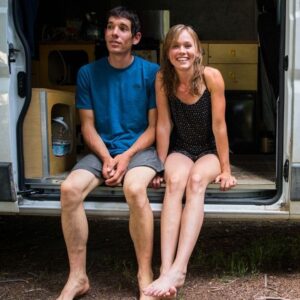 Jimmy Chin Instagram - A tender moment between @alexhonnold and @sannimccandless while navigating life in a van and an imminent free solo of El Cap.

@natgeo @thenorthface