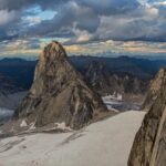 Jimmy Chin Instagram - Spot the climber? @conrad_anker out for a quick "hike" up Pigeon Peak, Bugaboos Provincial Park, British Columbia. August 2015. Prints available at link in bio.