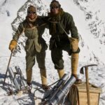 Jimmy Chin Instagram - @conrad_anker and @leo_houlding in period garments and climbing gear while filming for the The Wildest Dream that examined George Mallory and Sandy Irvine’s climb and disappearance on Everest. The question of whether Mallory and Irvine may have made it to the summit of Everest before disappearing in 1924 has remained one of climbing's most enduring mysteries.