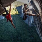 Jimmy Chin Instagram – Hanging out on the job.

@alexhonnold and @mikeylikesrocks on Separate Reality, Yosemite Valley.
⁣
Shot on assignment for @natgeo