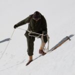 Jimmy Chin Instagram - @conrad_anker and @leo_houlding in period garments and climbing gear while filming for the The Wildest Dream that examined George Mallory and Sandy Irvine’s climb and disappearance on Everest. The question of whether Mallory and Irvine may have made it to the summit of Everest before disappearing in 1924 has remained one of climbing's most enduring mysteries.