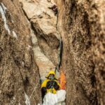 Jimmy Chin Instagram - @conrad_anker chillin’ at the icebox belay, contemplating his estranged relationship wiuth the sun while I toil above on Ulvetanna, back in 2017. Going in the shade in Antarctica meant a 10 degree drop in temps…which is normally fine…but when your base temp is -10 degrees F, it can be a little sad to leave the sun. Belay layering system on Ulvetanna = 3 base layers, synthetic puffy jacket, mid weight down jacket, big down parka, topped off with a really big down belay parka. I kept thinking about the kid in A Christmas Story. 📸 by @pablo_durana @thenorthface