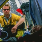 Jimmy Chin Instagram - Tent life with @conrad_anker and @brady_robinson. During the first week of our 2001 expedition to K7, Brady and I noticed that Conrad always got up before us. We didn't want to seem lazy, so we started getting up earlier and earlier every morning. But each day, Conrad was making coffee or organizing gear by the time we were out of our tents. The night before attempting K7, the three of us agreed to wake up at 3 a.m. Brady and I secretly decided to wake up at 2 a.m. to get ready before Conrad. That morning, Brady and I woke early, quietly gathered our gear, and exited our tent in the dark. As we rushed to load our packs, a headlamp clicked on nearby. I looked over to see Conrad leaning casually against a rock with his pack shouldered and ready to go. I shook my head in awe and disbelief. @thenorthface