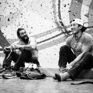 Jimmy Chin Instagram - Thanks @prideofgypsies for being a good friend and reorganizing my internal organs with that bear hug. 📸 @i.am.aurelius