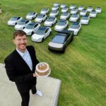 Jimmy Donaldson Instagram - It’s my 26th birthday, so I am giving away 26 Teslas to my followers! Like and Comment on this post tagging 2 friends to enter! Make sure you’re FOLLOWING so I can dm you if you win a Tesla! Winners will be announced in 7 days, share this to your story and help your friends win a Tesla lol Terms and conditions apply, see official rules: http://Bit.ly/beastgaway