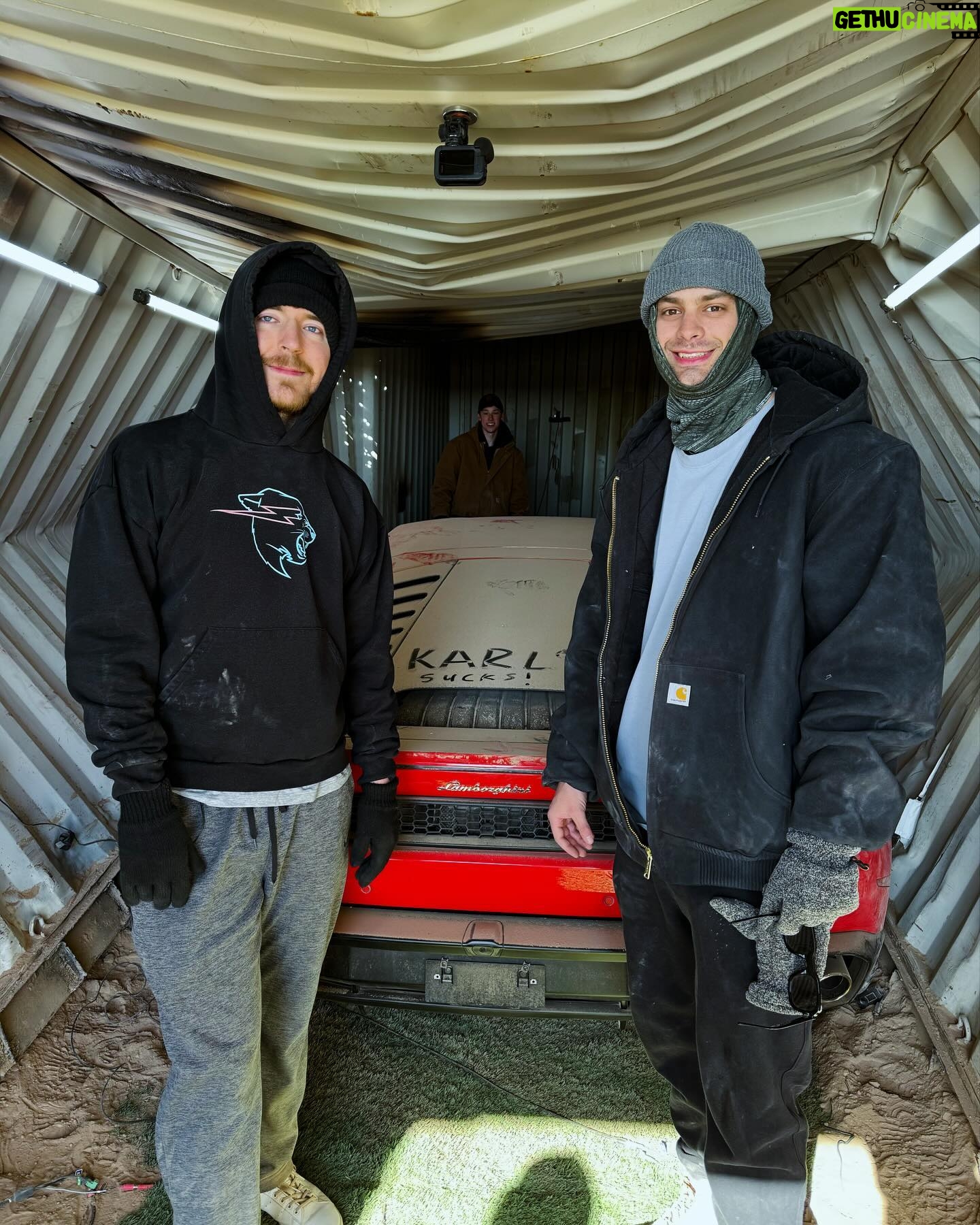 Jimmy Donaldson Instagram - POV I give you a Lambo but try to destroy it.. Go Watch