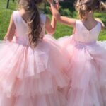 Jinger Vuolo Instagram - My sweet friend @reneesbridal_ sent the girls the most beautiful dresses. ✨I can’t get enough of this cuteness 🥰