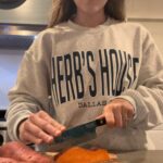 Jinger Vuolo Instagram - Easiest sweet potato fries—chop, drizzle with olive oil, sprinkle with sea salt, and toss them in the air fryer. Can’t get enough of these! Has anyone else here jumped on the air fryer trend? ✋🏻 Which recipe should I try next? #airfryer #airfryerrecipe #sweetpotatofries #healthycooking #whatsfordinner