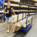Jinger Vuolo Instagram - When @janamduggar comes to town for a visit and you happen to mention your dream closet space… you end up at Lowe’s with piles of lumber. Then she knocks the projects out in less than 24 hours and even teaches me how to install the shelving as well. SO. MUCH. FUN!!! 🤩