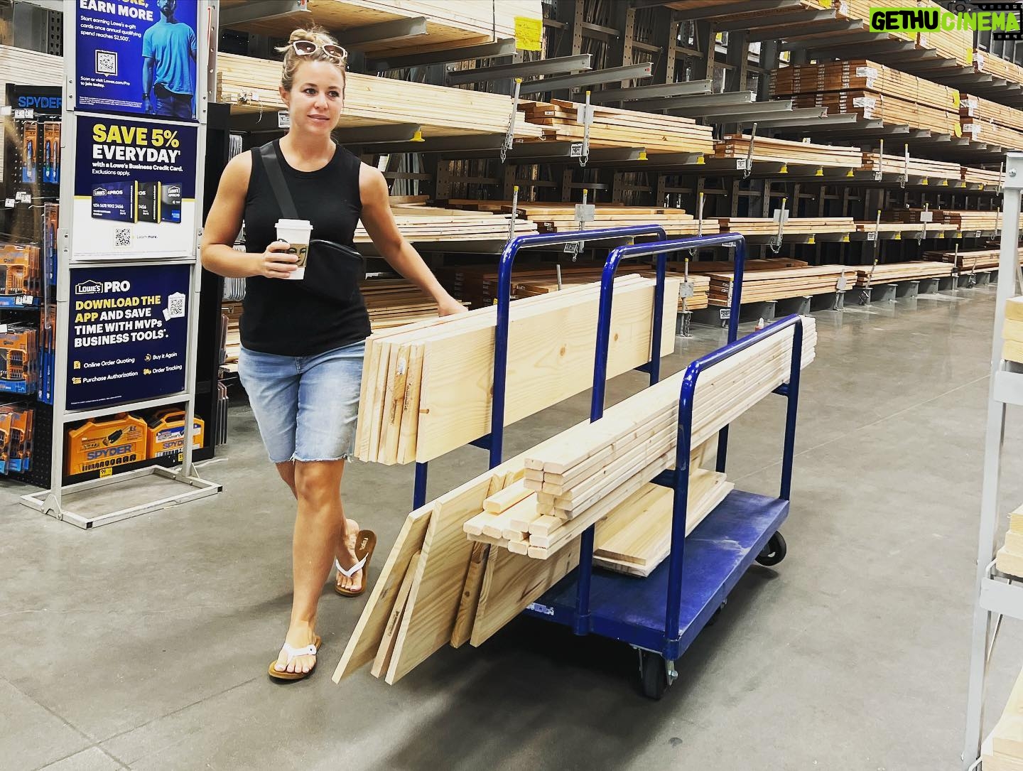 Jinger Vuolo - 172.3K Likes - When @janamduggar comes to town for a visit and you happen to mention your dream closet space… you end up at Lowe’s with piles of lumber. Then she knocks the projects out in less than 24 hours and even teaches me how to install the shelving as well. SO. MUCH. FUN!!! 🤩