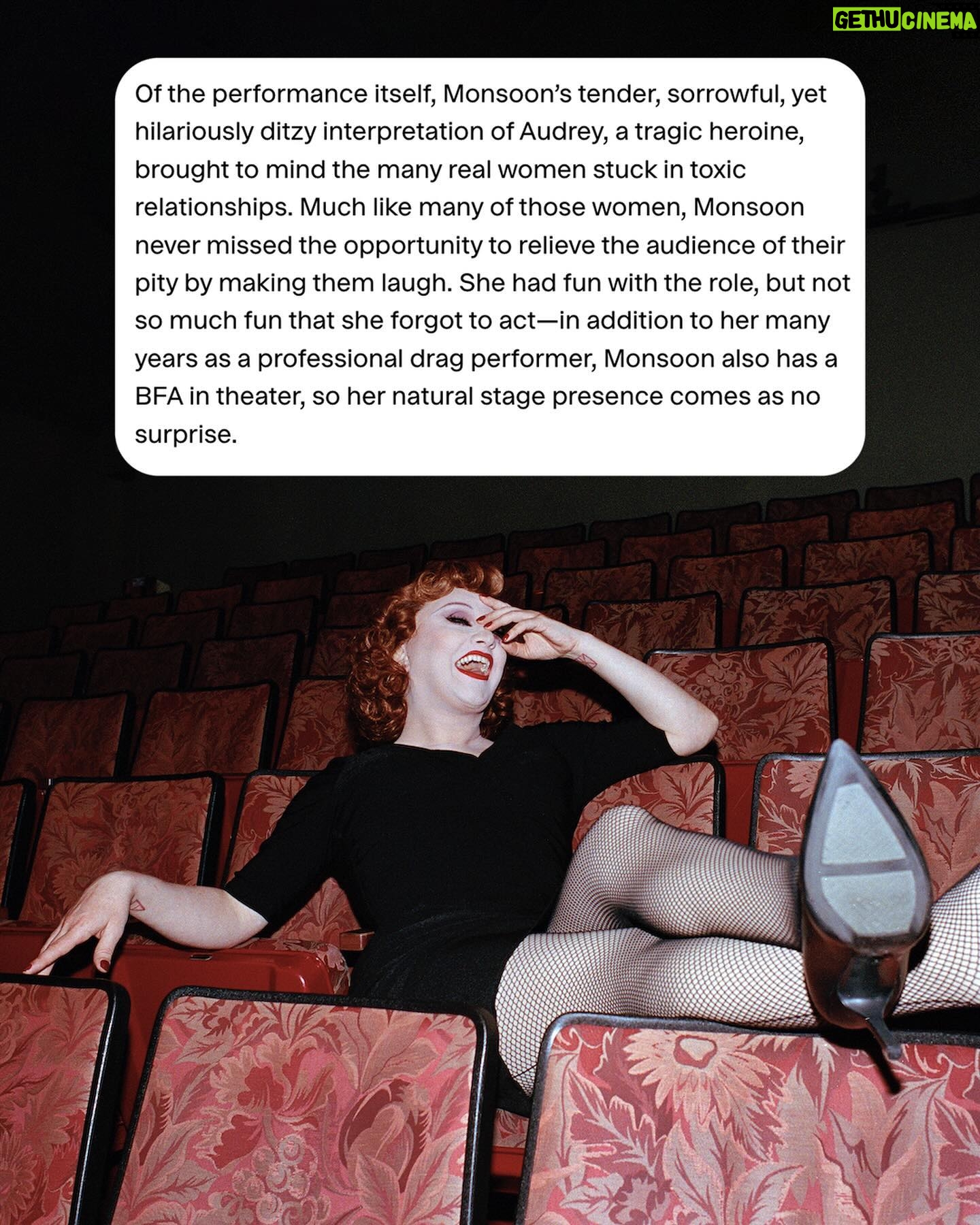 Jinkx Monsoon Instagram - I got to chit chat with my fellow off-Broadway (now Broadway) Leading Lady, Cole Escola— otherwise known as, the funniest person alive— read our candid convo and get some peeks at me in my Audrey get up 💋💅🏻 Read the full interview at vmagazine.com Photos by @tinadelpino Written by @savsob Moderated by @trashfengshui