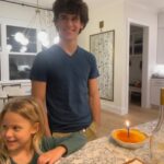JoAnna Garcia Instagram - 🍁November 🍁 1. Big guy in a little bed. 2. Delicious 3. My heart still might burst from happiness 4. Broke out Cooper’s seasonal wardrobe 5. Uncle Fisher came to town 6. Emme’s handmade place cards 7. My nephew, Drew, is 16! (Also, flan…IYKYK) 8. Grandparents Day 9. The kid’s table is filled with grownups 🥹10. The flu has taken me down