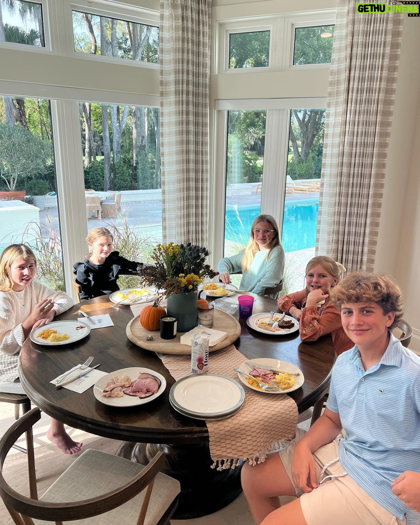 JoAnna Garcia Instagram - šNovember š 1. Big guy in a little bed. 2. Delicious 3. My heart still might burst from happiness 4. Broke out Cooperās seasonal wardrobe 5. Uncle Fisher came to town 6. Emmeās handmade place cards 7. My nephew, Drew, is 16! (Also, flanā¦IYKYK) 8. Grandparents Day 9. The kidās table is filled with grownups š„¹10. The flu has taken me down